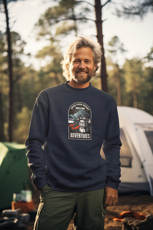 Open Your Heart to New Adventure Sweatshirt Embrace the Journey